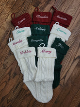 Load image into Gallery viewer, Personalized Knit Stockings
