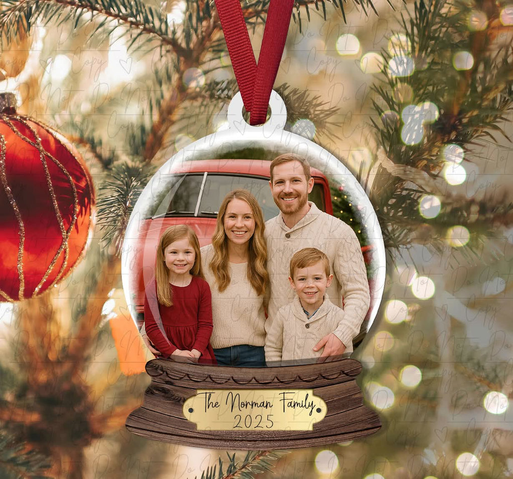 Personalized Snow Globe Ornament